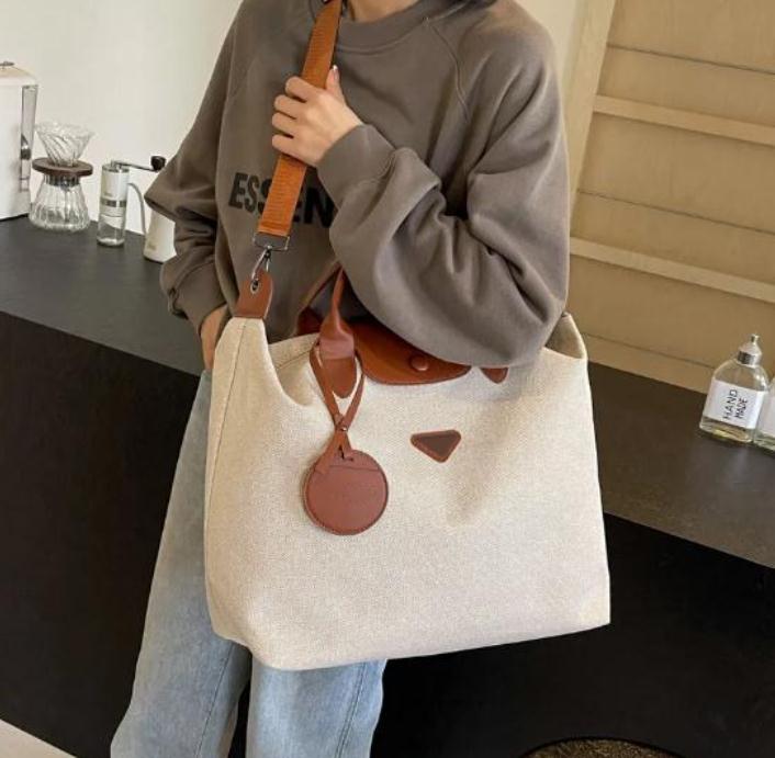 Fashion Sac Week-end Femme Luxe Grand Sac de Voyage Homme Fourre-tout Toile Grande Capacité Sac Duffle Extérieur Bagage Décontracté