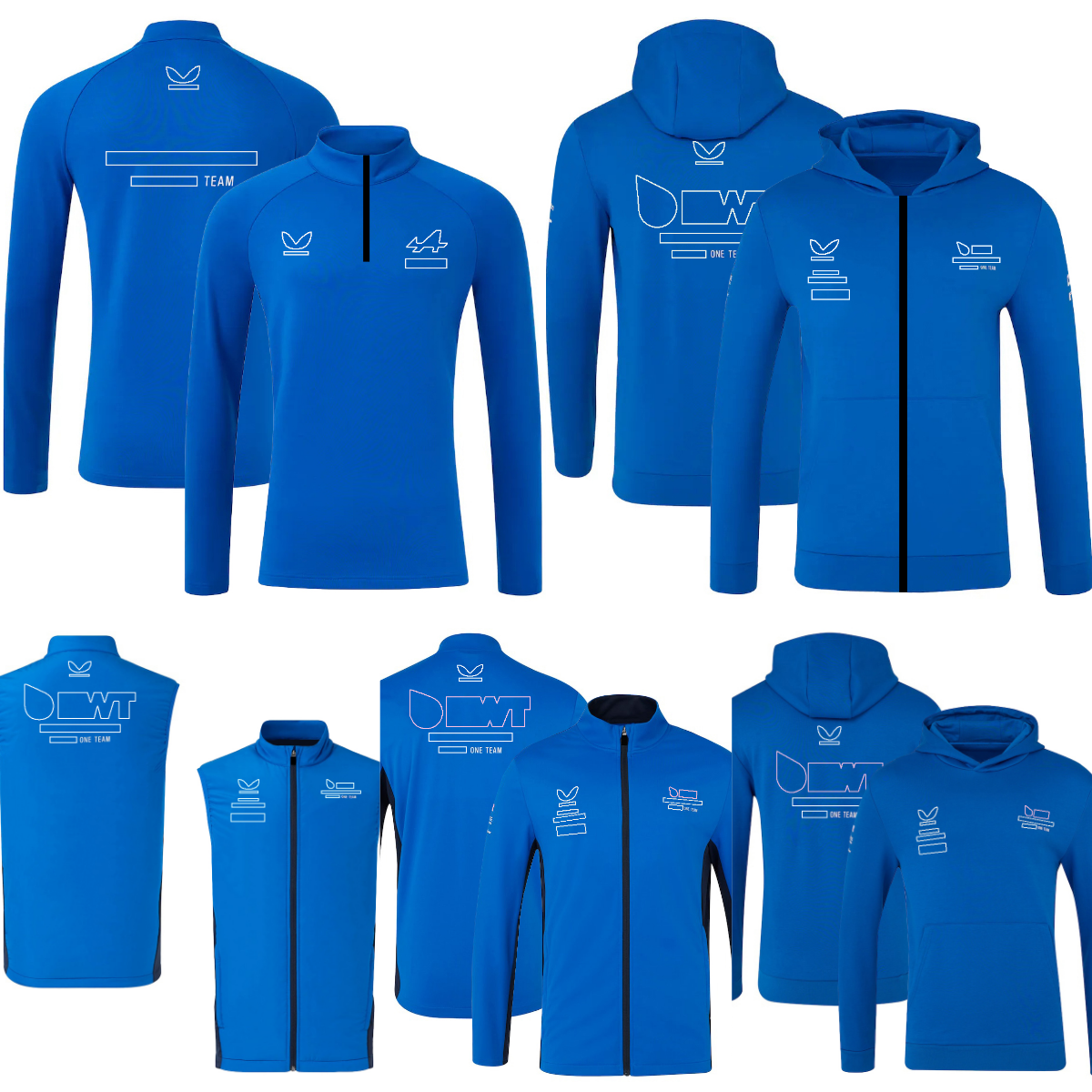 2025 F1 Équipe Zip Up Hoodie Veste Nouvelle Formule 1 Racing Men Jacket Femmes 1/4 Zip Midlayer Spir Driver Fans Sweatie Sweat-shirt Custom
