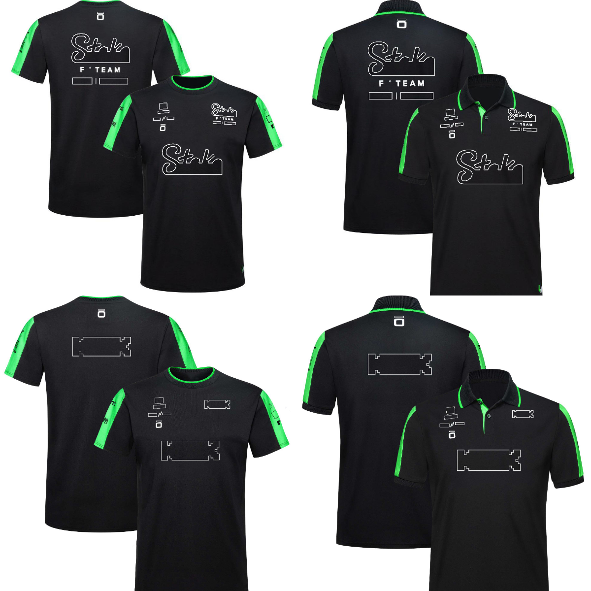 F1 2024 Team Polo T-shirts T-shirt Formule 1 T-shirt Teamwear Men Racing Racing Breathable Polo Collar Jersey Tee Fans T-shirt Unisexe