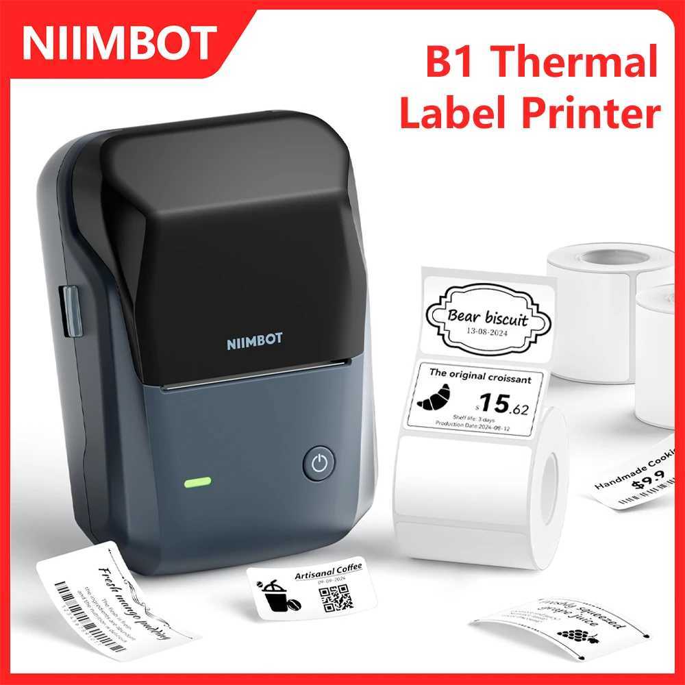 Niimbot B1 Mini Portable Thermal Printer Adhesive Label Printer Sticker Labels Labeler Bluetooth Labeling Machine Without Ink Q250930-image-1077875973