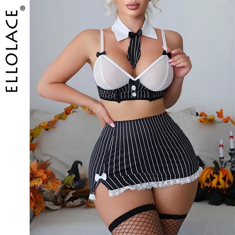 2026 New Ellolace Teacher Cosplay Lingerie Set 6-Piece Strip Underwear Pure cologne Desire Sexy Dames Onlyfans perfume Disguise Role-Playing Suit 25