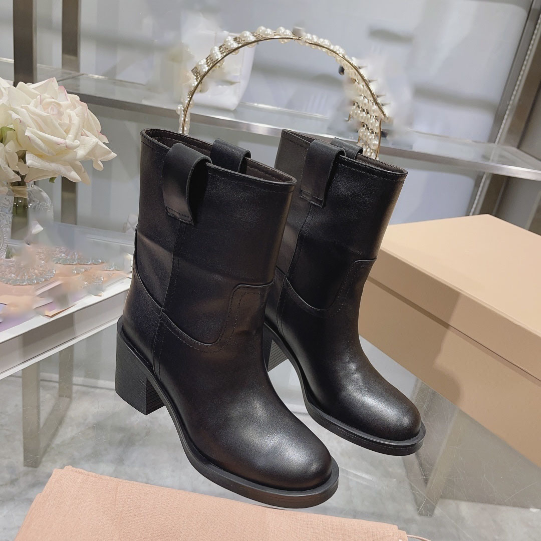 10A High-Quality Women's Boots Autumn and Winter Fashion Boots Luxury Designer Fashion Boots Vintage Style Casual Boots