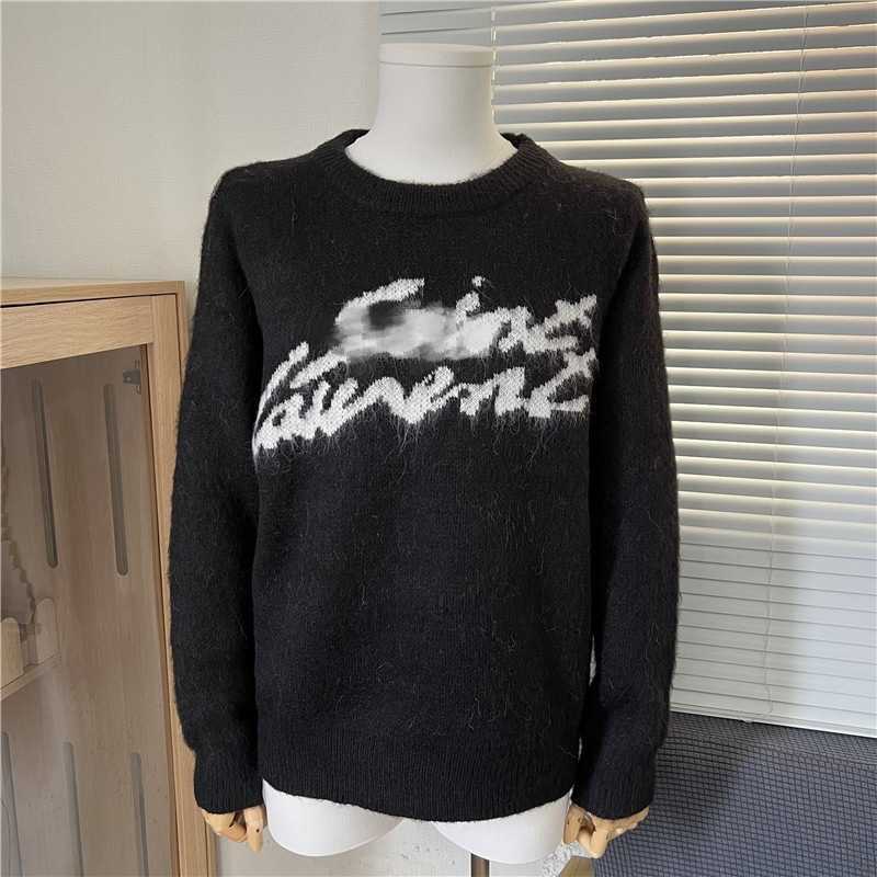 Trendy Ys Autumn Winter New Mohair Crew Neck Sweater Unisex High Version Wool T250930