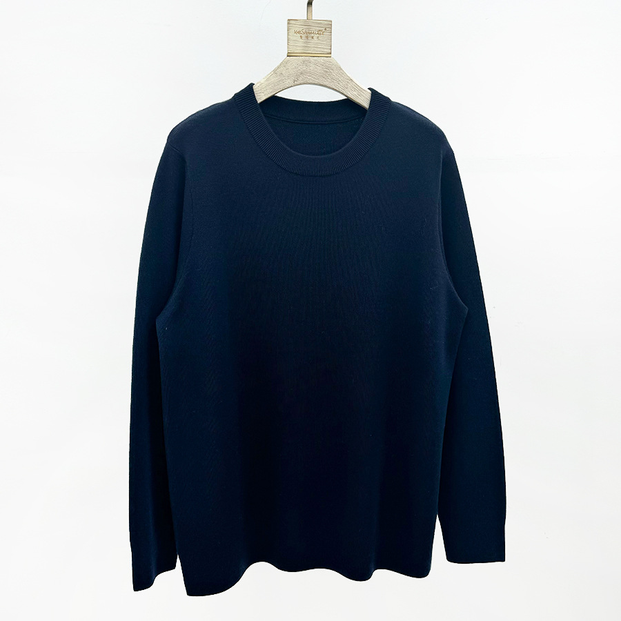 130 Men Wool Sweater, Four-pin Thick Warm Round Neck Autumn and Winter Bottoming Knitted
