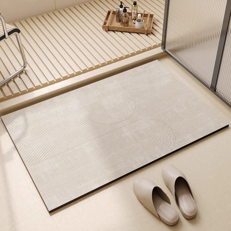 Floor Mats Household Water-absorbent Quick-drying Bathroom Floor Mats Bathroom Doorway Dirt-resistant Fall Non-slip Mat-image-1040100623