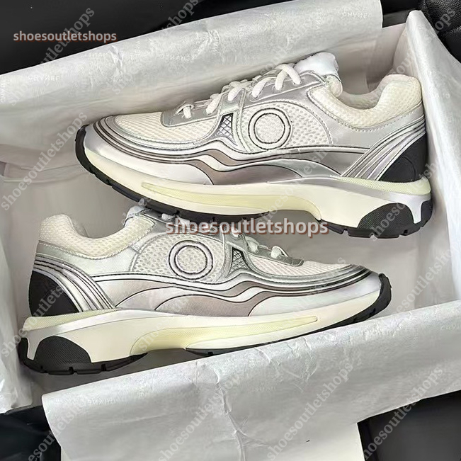 Designer Sneakers Calfskin Casual Shoes Reflective Shoes Vintage Suede Leather Trainers All-match Stylist Sneaker Patchwork Lace-up Print Shoe eu-image-946141868