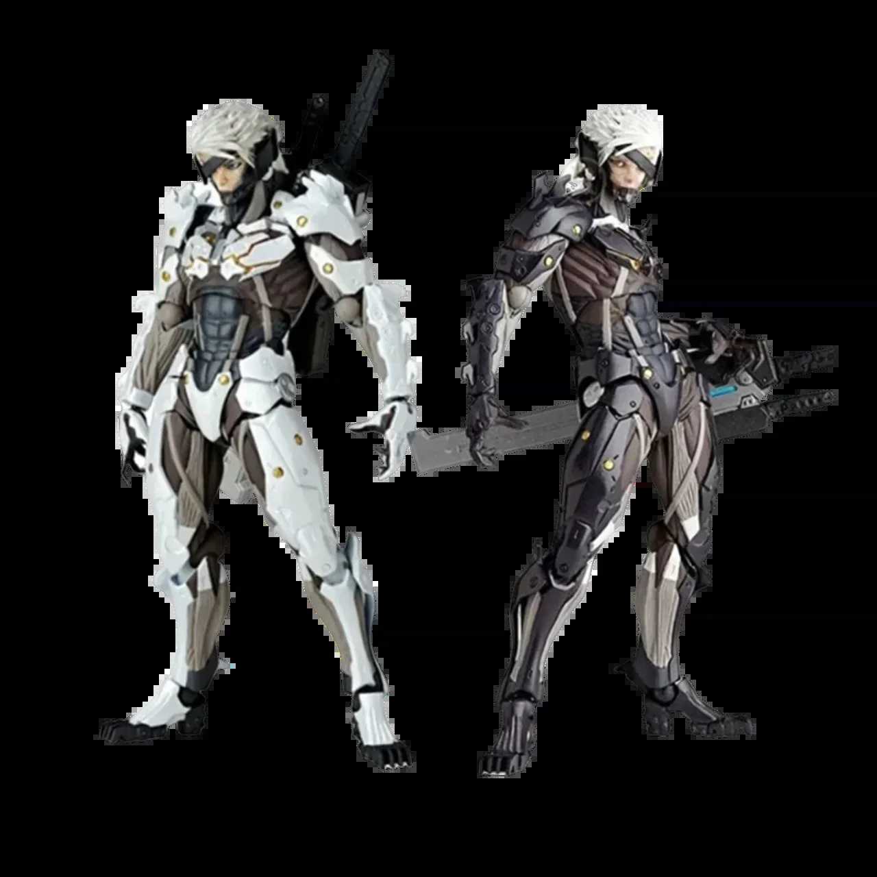 Kaiyodo The Ocedo Yamaguchi 140 Ex Metal Gear Action Figure Mgs Raiden Metal Gear Rising Thunder Hand Gift Doll Toy K260325-image-1096836791