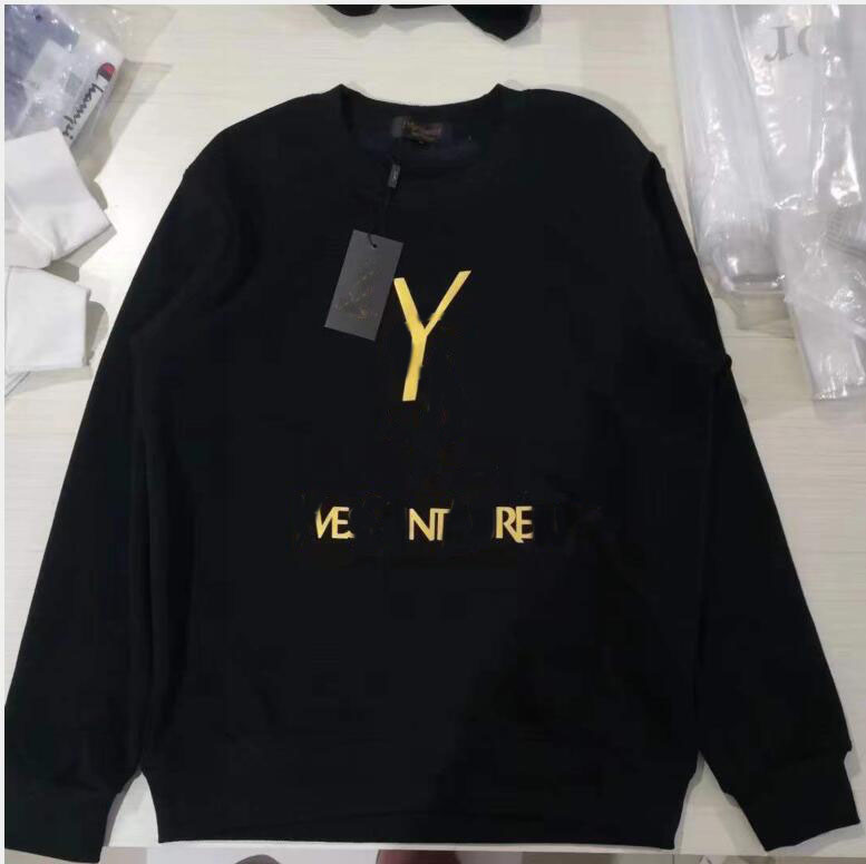Signature Design Mens Hoodies golden Letter print Hoodie Womens Designers round neck Skateboards Hoodys Pullover Sweatshirt jumpers Clothes