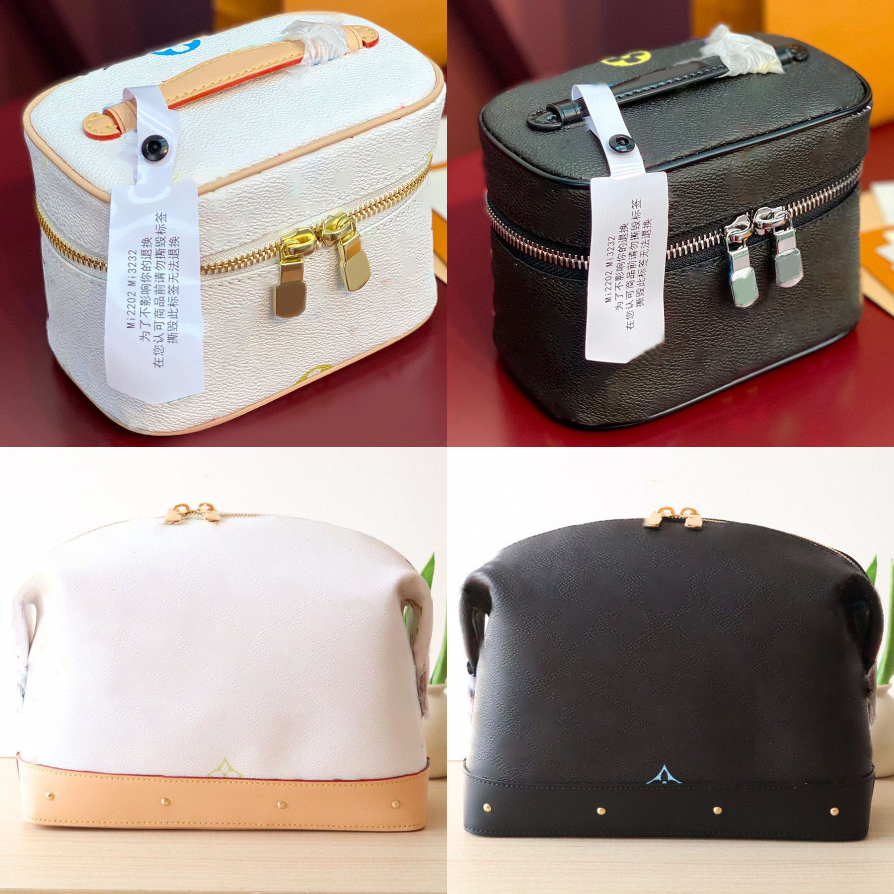 designer colorful cosmetic bag toiletry pouch makeup bag cases takashi murakami women large purse nice vanity travel bag clutch handbags purses wall