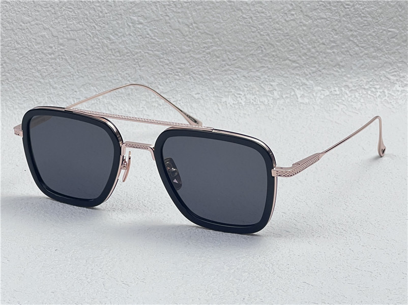 New fashion design man sunglasses 006 square metal and acetate frames vintage style UV400 protective outdoor glasses with case-image-958313613