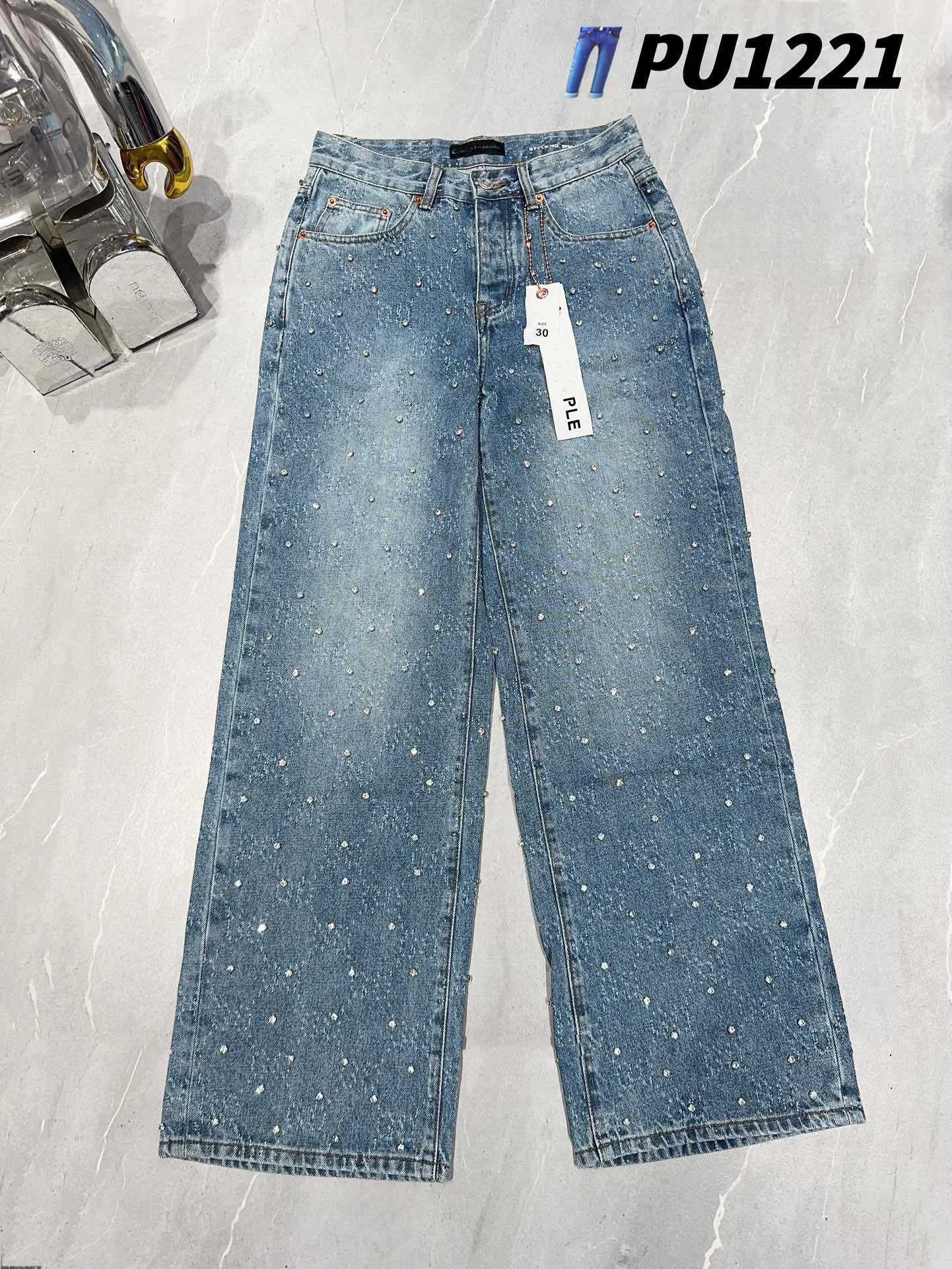 Jeans masculin pantalon de poche en diamant bleu lourd