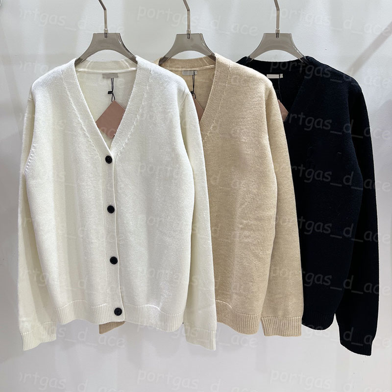 Luxury Knitted Women Cardigan Coat Elegant Sweater Jacket Long Sleeve Letter Knitted Jacket Designer Autumn Spring Knits Tops-image-900141265
