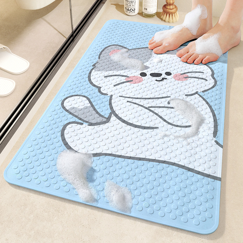 Home anti slip mat, carpet, shower, anti fall bathroom, shower massage suction cup, PVC floor mat-image-1040572983