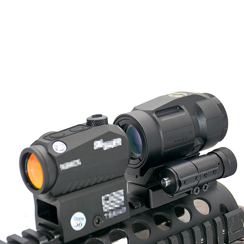 Romeo 5 & Juliet 3 Combo Rifle 1x20mm Compact Red Dot Sight Scope 3X Magnifier For Hunting Gun Airsoft 20mm Picatinny Mount-image-1040803975