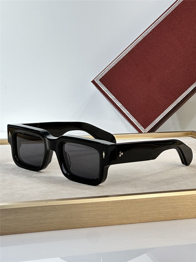 Nouveau design de mode lunettes de soleil carrées ASCARI monture en planche d'acétate épaisse forme exquise style simple et populaire lunettes de