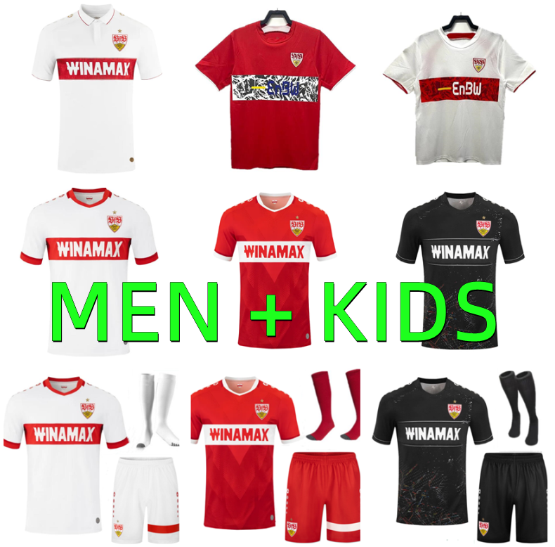 24 25 VFB Stuttgarts Soccer Jerseys Retro 2006 2007 Demirovic Millot Woltemade 2024 2025 Undav Fuhrich El Bilal Football Shirts Men Uniforms Kits