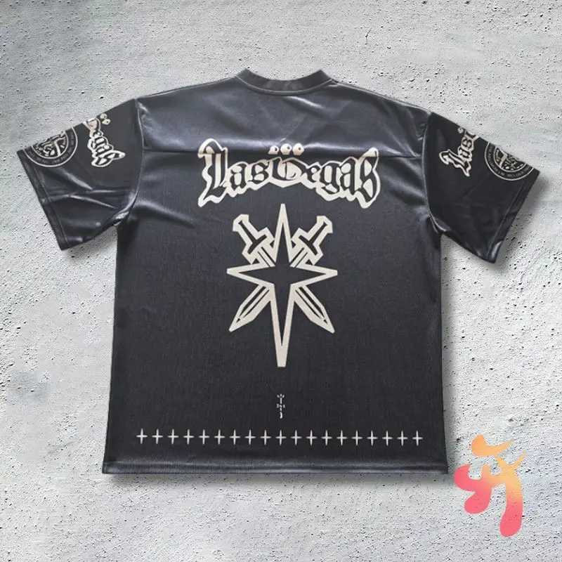 Men's T-Shirts Mens T-Shirts Blk Ctus Jk Tshirts Mesh Breathable Jersey Utopia Quick DryShort Slve Double Sword Print Men Women Sport Tops J