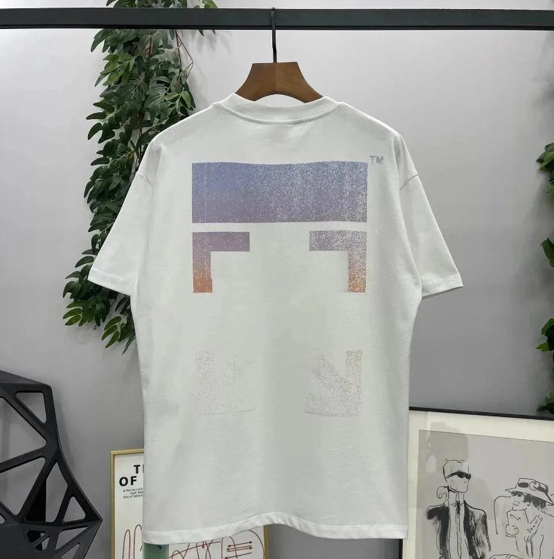 Off White T Shirt Mens Designer 2026 New Fashion Luxurys Clothing Round Neck Men Women Loose Tees Top Man Classic Casual Street Arrow Graffiti Tees