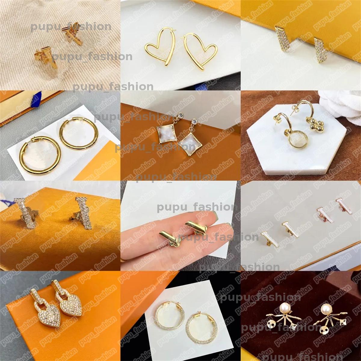 2025 Fashion Designer Earrings Jewelry Womens Designer Earring Ear Studs Letter Diamonds Luxury Party Jewelry G239266BF-image-850248080