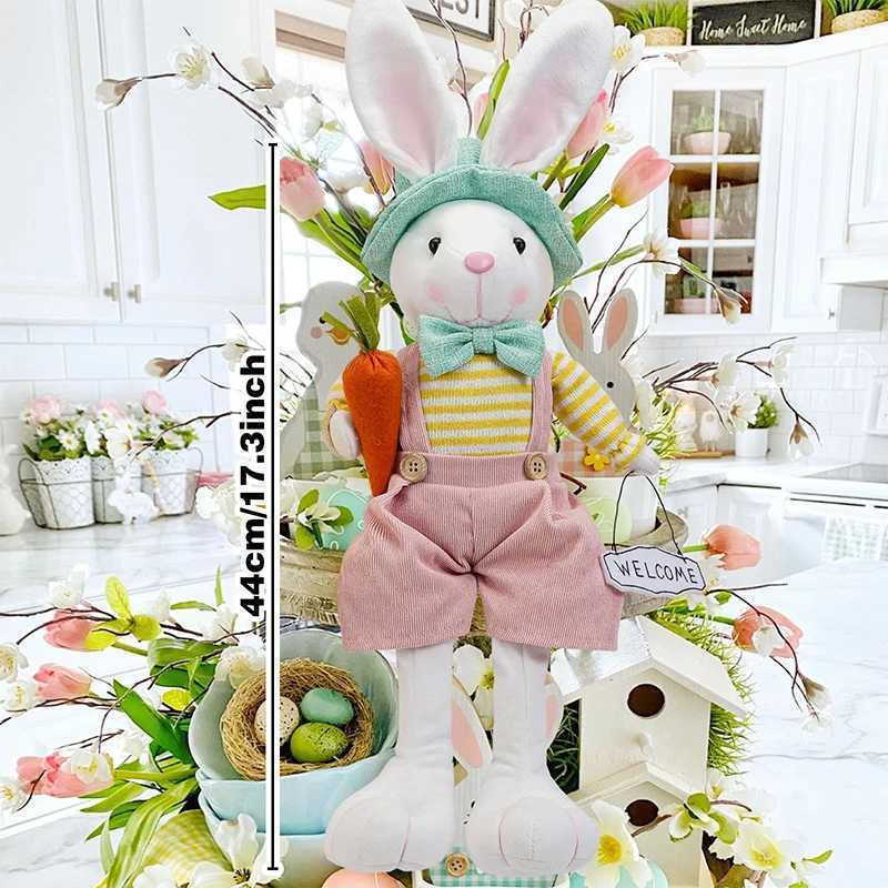 Easter Bunny Doll CHIldren Toy He Decor Items Kids Ro Decoration Wedding Decorations Birthday Gifts Guests Christmas K260327-image-1098172296