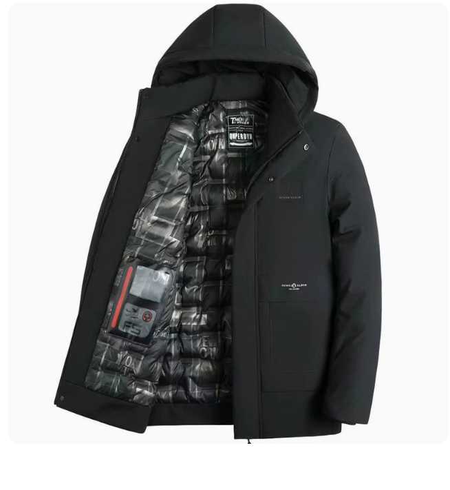 Winter new men's quilted coat with wool thickened middle-aged and elderly can be removed dad quilted jacket warm cotton-padded jacket J25010