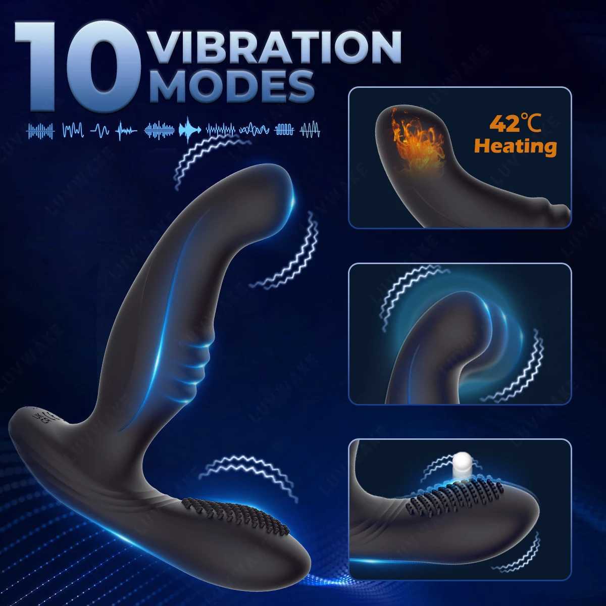 2025 Wiggling Anal Plug Butt Plug Prostate Massager Male Sex Toys for Men Sex Toy Anal Vibrator Adult Toys Anal Dildo for Couples-image-1041275320