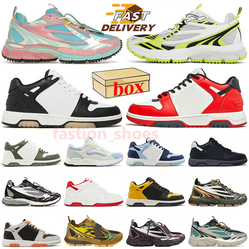 OW Out Of Office Sneaker Offs White OOO Low Tops For Walking Shoes Platform Vintage Leather Dhgates Loafers Sneakers Chaussures de loisirs hommes