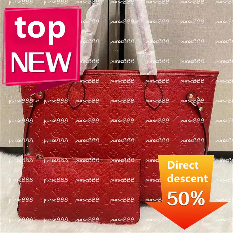 6 colors lattice 2pcs set Shopping Bags Top quality Women PU leather handbag ladies designer high quality lady clutch purse retro shoulderbags fr