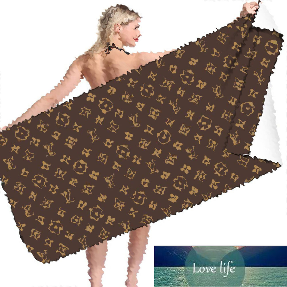 Luxury Designer New Style Designer Lux Bath Towels Comfortable Washcloth Portable Washcloths Full Letter Printed Beach Towel Wholesale1 Free Shippin