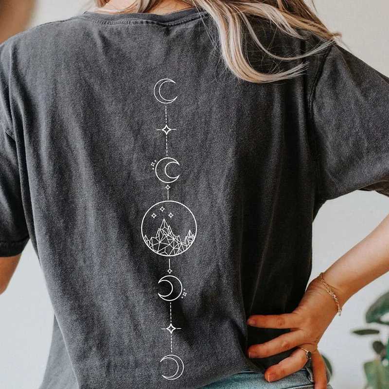 Nightclub ACOTAR T-shirt 100% cotton washed Distressed Top Dark College T-shirt Subtle Bookish Merch Y2K Top M250108