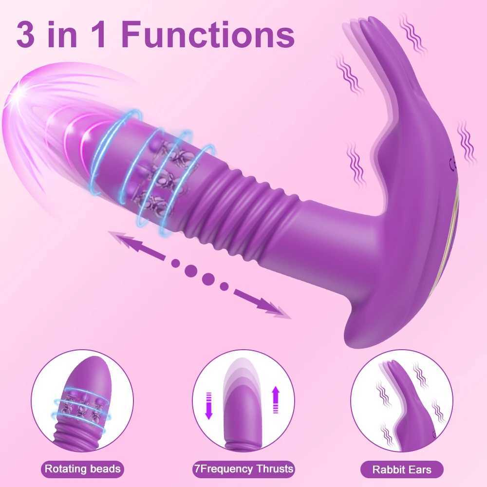 2025 APP Bluetooth Thrusting Vibrator for Women Rotating Telescopic Dildo G Spot Clitoris Stimulator Sex Toy Female Masturbation 18+-image-1041219698