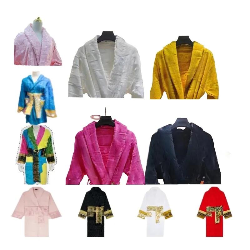 Sleep Women Man Cotton Sleepwear Night Highquality Bathrobe Designer Robe Breathable 2025-image-1052631694