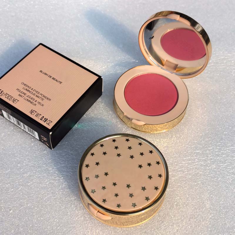 Poudre de fard à joues mat soyeux 8 couleurs, Palette de fard à joues corail Rose radieux, 5.5g, poudre pour joues et yeux
