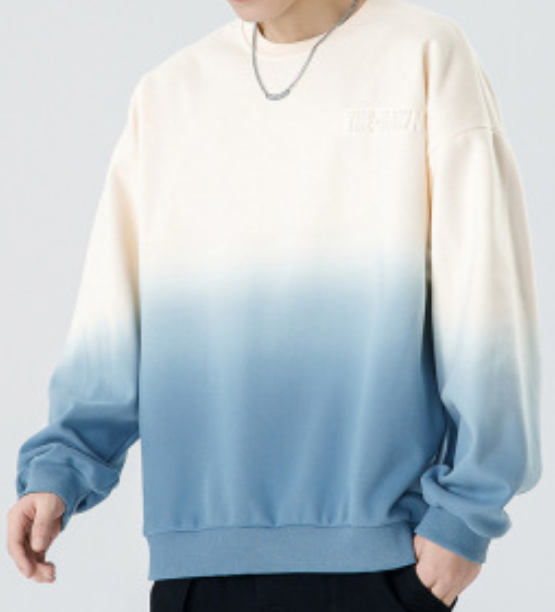 194Turtleneck Sweatshirt for Men Autumn and Winter Thickened Loose Trendy Solid Color Casual