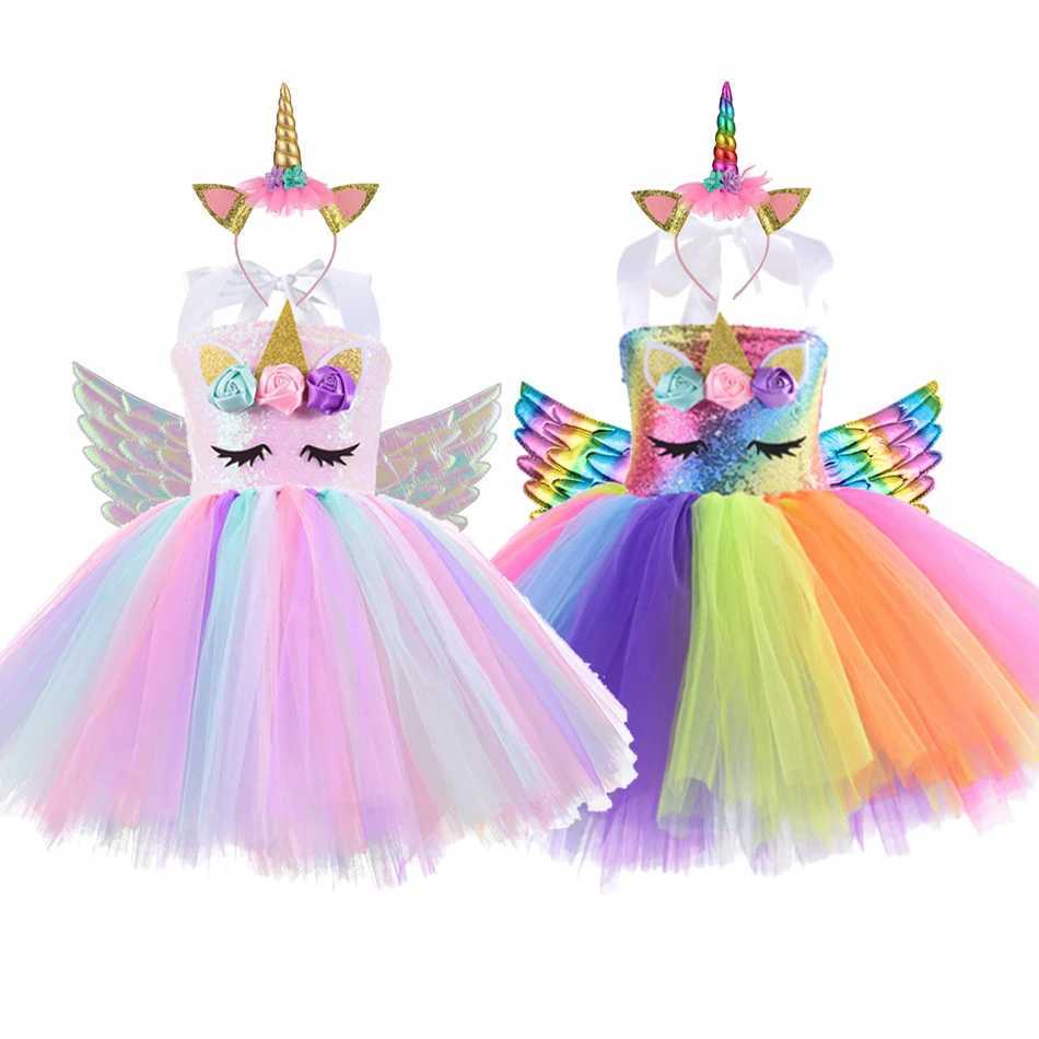 Princess girl Tutu dress set Pastel Flower baby girl birthday Par dress sheer childrens Halloween role-playing costume W250111-image-1041489326