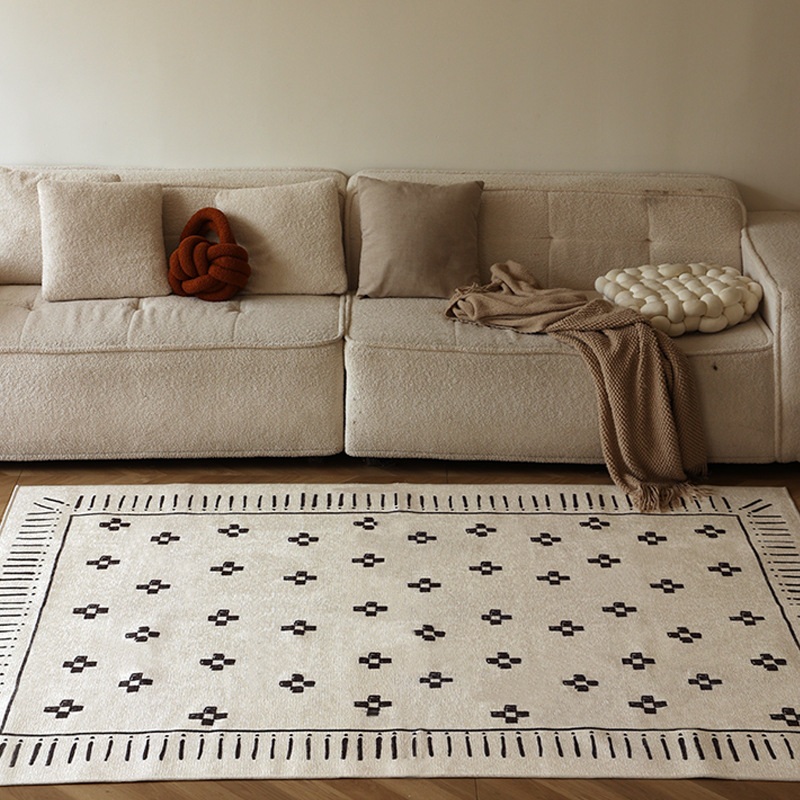 Simple Carpet Living Room Dirt-resistant and Easy To Care for Wabi-sabi Style Minimalist Modern Bedroom Sofa Coffee Table Floor Mat M260207-image-1094511598