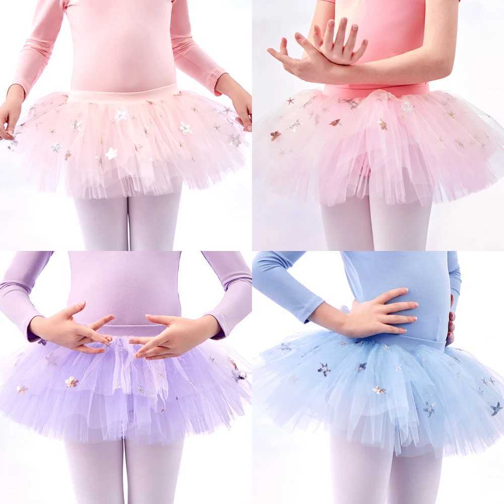 Layered Tutu technique for young children and girls sparkling sequin chiffon dance technique W250111-image-1041488593