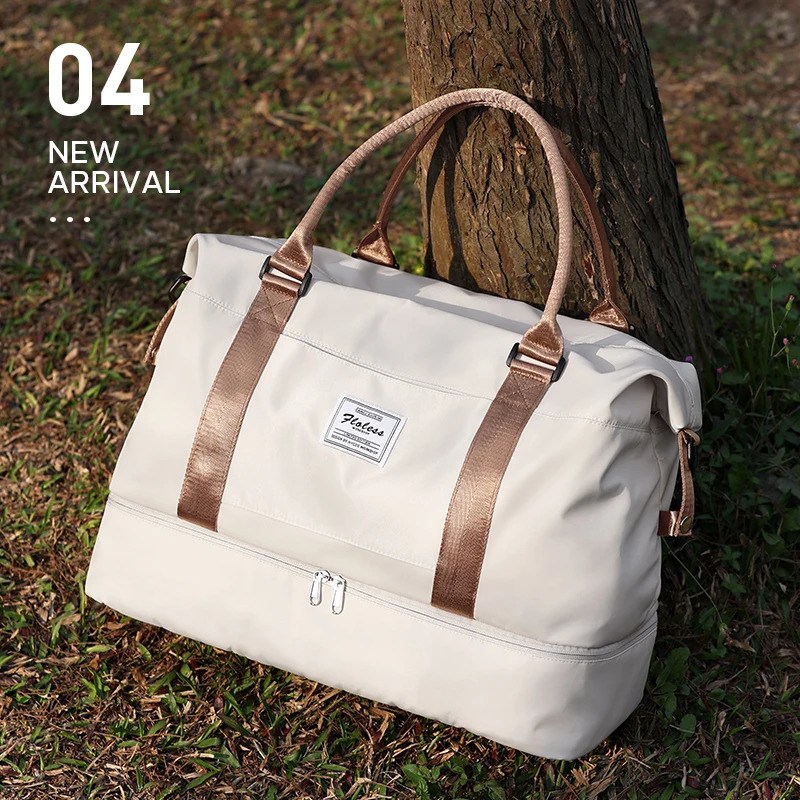 Weekender Bags for WomenPersonal Item Travel Bag with Shoes CompartmentOvernight Travel Duffel Bag with Toiletry Bag 250106-image-1041374753