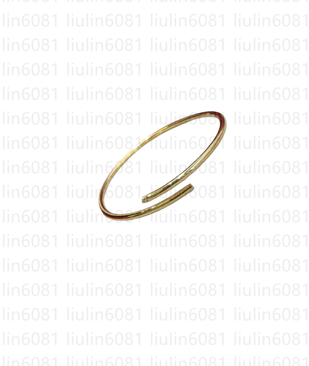 Designer bracelet for woman 16cm thin gold bracelet with box Sterling Silver V-gold lightweight high-end diamond 18k bracelet with case-image-921165240