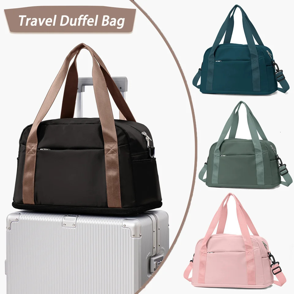 Duffel Bag Women Boston Bag Fitness Bag Large Size Luggage Travel Bag Expandable Dry-Wet Sports Fitness Bag bagsmart mujer Tote 250106-image-1041374815