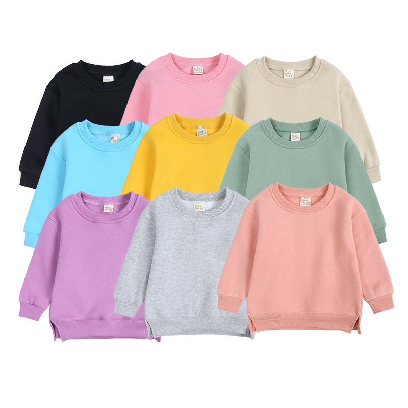 W116 Children's Warm Fleece Hooded Sweatshirts - Unisex Korean Inspired Layering Tops for Toddlers 6 Months to 7 Years Old-image-1041543116