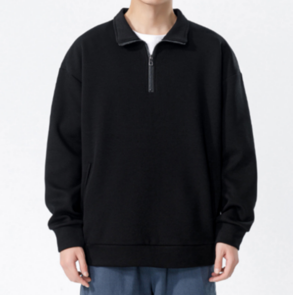 21 Turtleneck Sweatshirt for Men Autumn and Winter Thickened Loose Trendy Casual