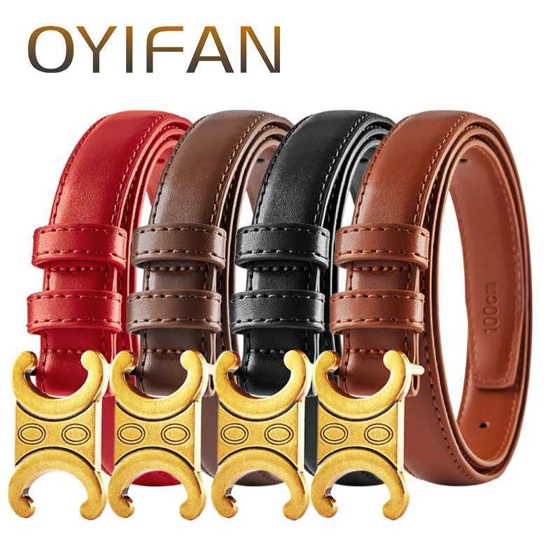 Belts Fashion Women Genuine Leather High Quality Gold Buckle Best Matching Dress Jeans for women H250113 WZ35