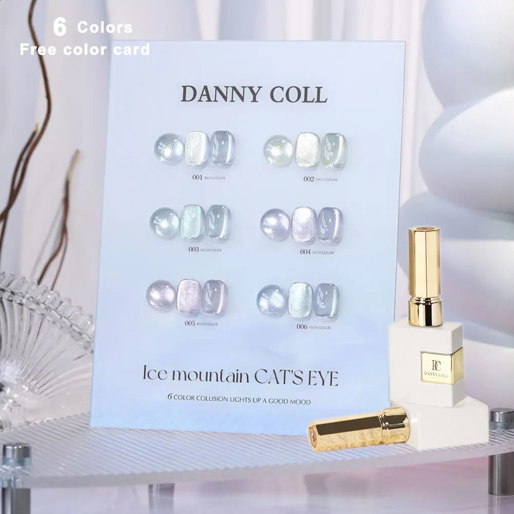 6pcs Sparkling Magnetic Gel 9D Flash Crystal Cats Eye Gel Nail Polish Set With Sample Soak Off UV LED Cat Eye Varnish 15ml 250107-image-1041494842