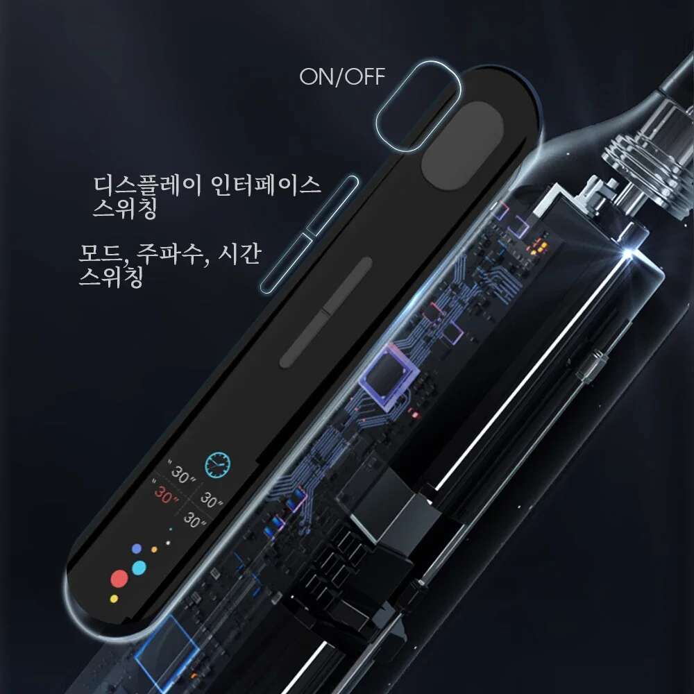 Sonic Electric Toothbrush Set: OLED Screen, 15 Modes, USB Charger, IPX7, Whitening Teeth, Dental Cleaning-image-1041598494