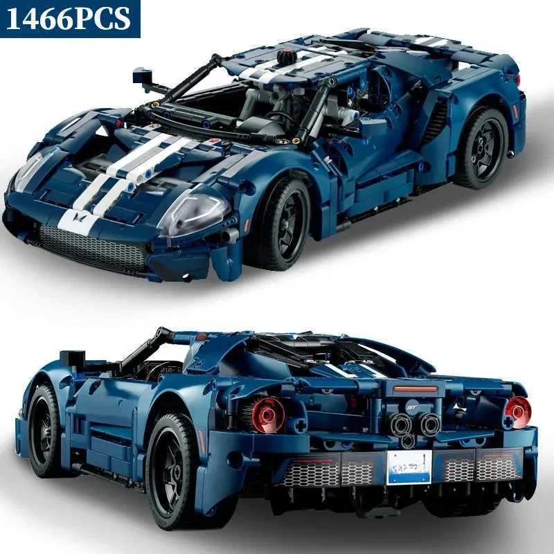 Technical MOC Ford GT Muscle Sports Car Building Blocks Model Racing Vehicle Assemble Bricks Toys for Kids Adult Birthday Gift M260309-image-1096809263