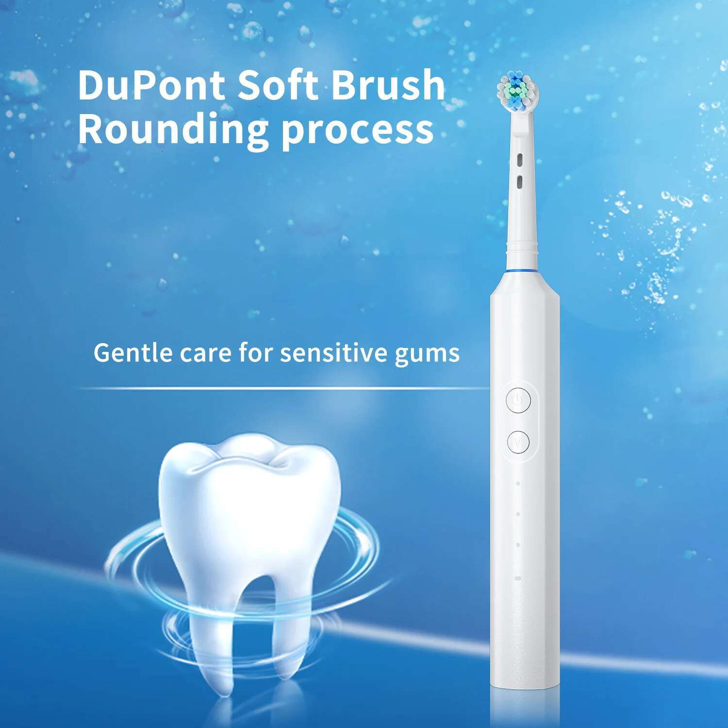 Rotating Electric Toothbrush with Full Body Waterproofing Valentine&#039;s Day Gift Type-C Charging Soft Bristle Brush Head 2025 New-image-1041599024