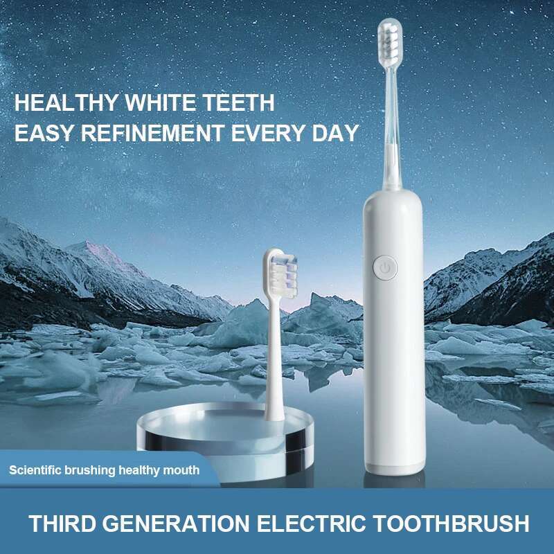 Hicare FG02 Sweep Electric Whitening Teeth for Adult Toothbrush Rotation Ultrasonic Toothbrush, 6 Modes-image-1041598914