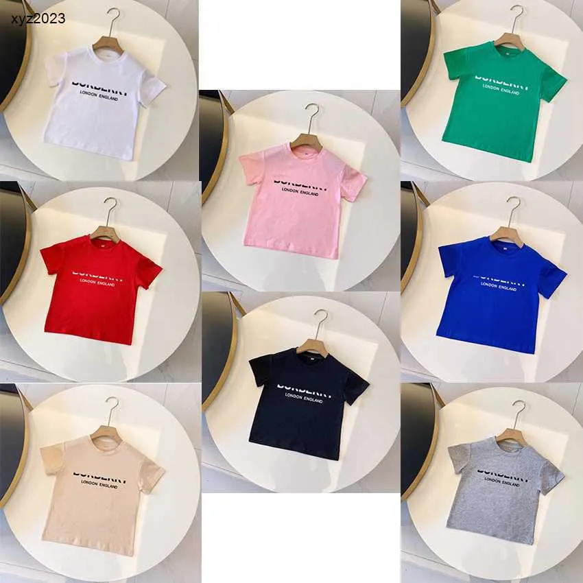 Luxury Kids T Shirts Multi Color Optional Summer Boys Top Size 90-150 CM Designer Baby Clothes Girl Short Sleeve Cotton Child Tees DJG2501143