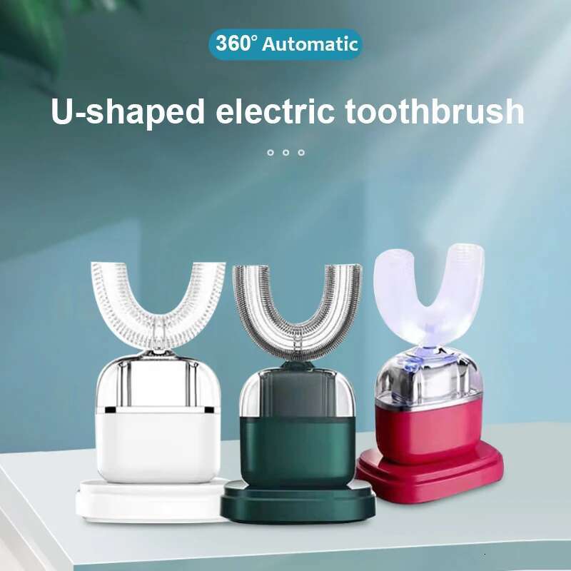 Automatic Ultrasonic Toothbrush U Shape Whitening Brush Teeth Massage USB Charging Base Personal Care Appliances for Adult-image-1041598015